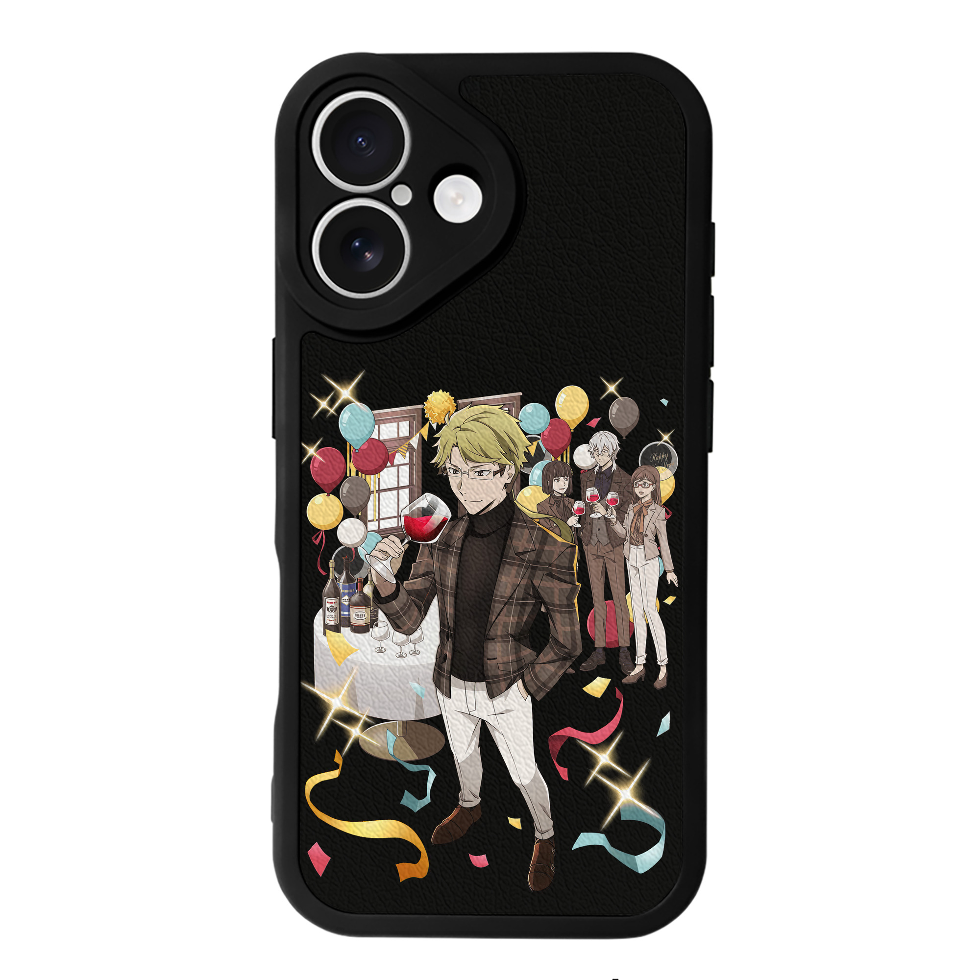 （画像用） 文豪ストレイドッグス Bungo Stray Dogs 【iPhone 16シリーズ対応】シリコンスマホケース（レザー調） 材質：シリコン